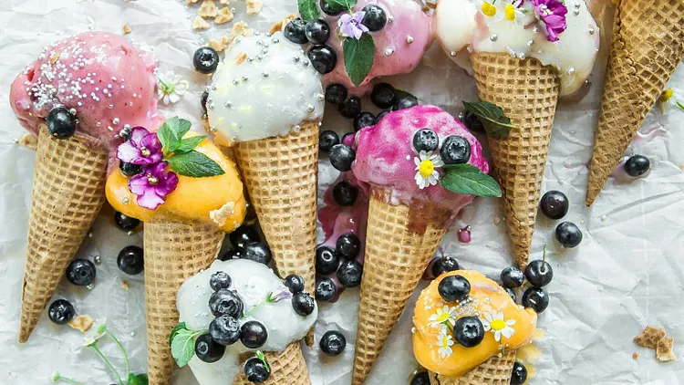 Des glaces complètement givrées !