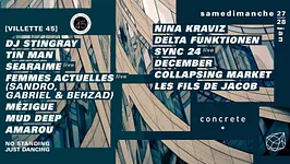 Annulé - Concrete Samedimanche: Nina Kraviz, Dj Stingray, Tin Man, Sync24