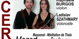 Concert Duo Raphaële BURGOS, violon et Ladislav SZATHMARY, violoncelle