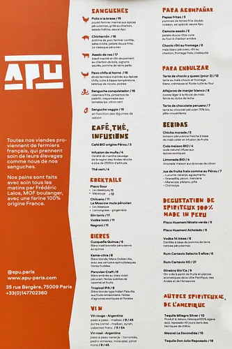 APU Restaurant Paris