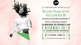 Hilaire penda Warm Up Show invite William Balde