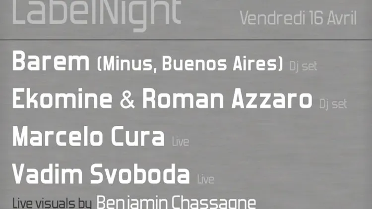 Coton Tige label night w/ Barem