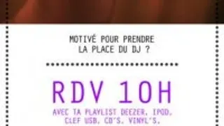 RDV @ 10H00