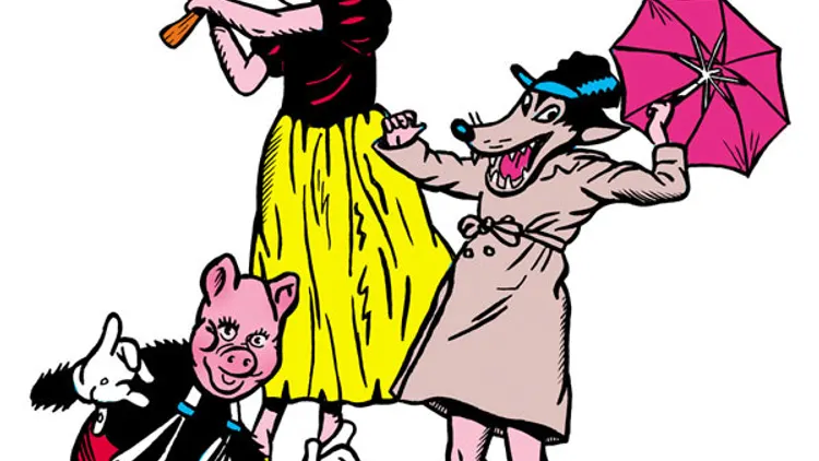 Barbe-Neige et les sept petits cochons au bois dormant