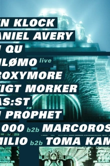 Concrete Samedimanche : Ben Klock, Daniel Avery, Dj Qu, Shlømo