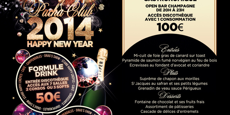 Happy New Year 2014 au Pacha Club