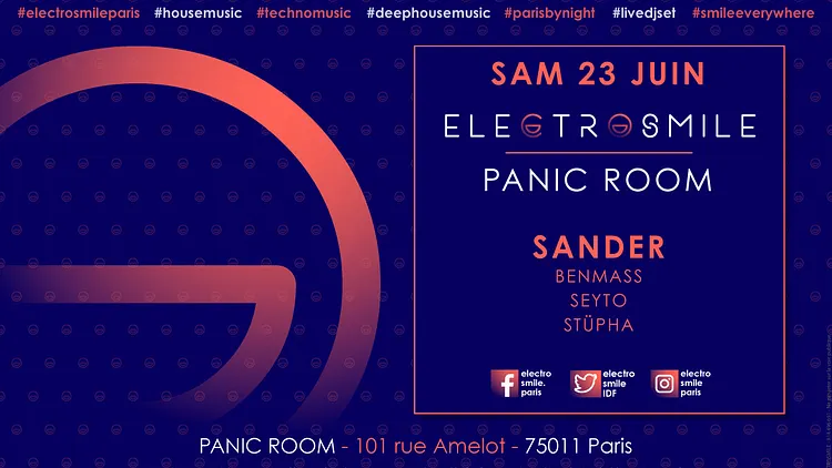 Electrosmile with Sander at PANIC ROOM