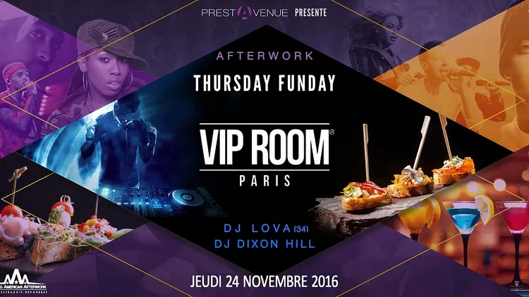 Afterwork Thursday FunDay ★ VIP ROOM Paris ★