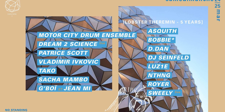 Concrete [Samedimanche]: MCDE, Lobster Theremin 5 years