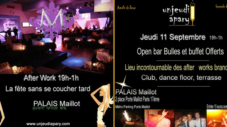 After Work au PALAIS Maillot