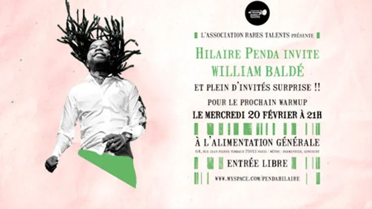Hilaire penda Warm Up Show invite William Balde