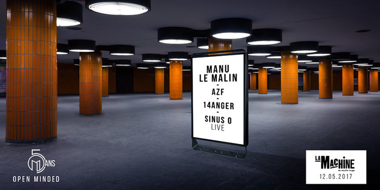Open Minded Party : Manu Le Malin, AZF, 14anger, Sinus O live
