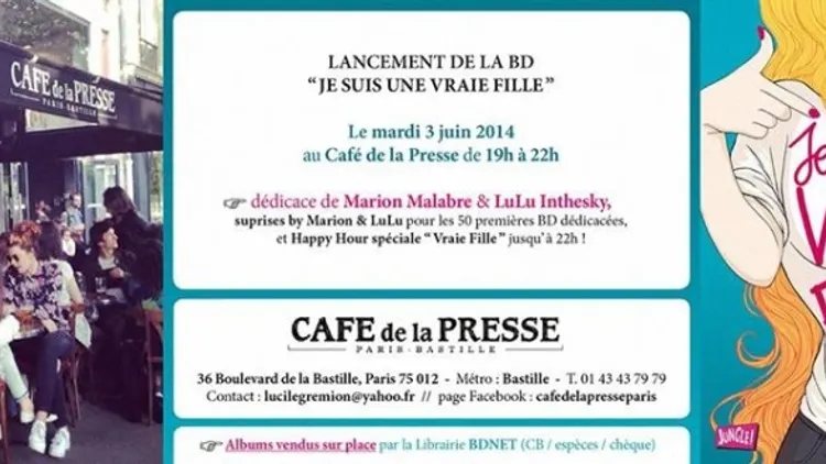 Lancement de la BD Je suis une vraie fille