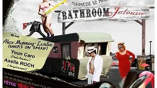 BATHROOM with CHICKS ON SPEED