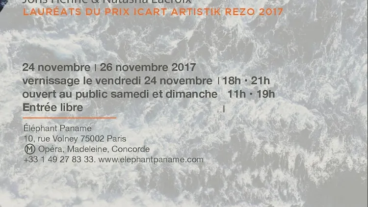 Exposition de Joris Henne & Natasha Lacroix - Lauréats du Prix Icart Artistik Rezo 2017