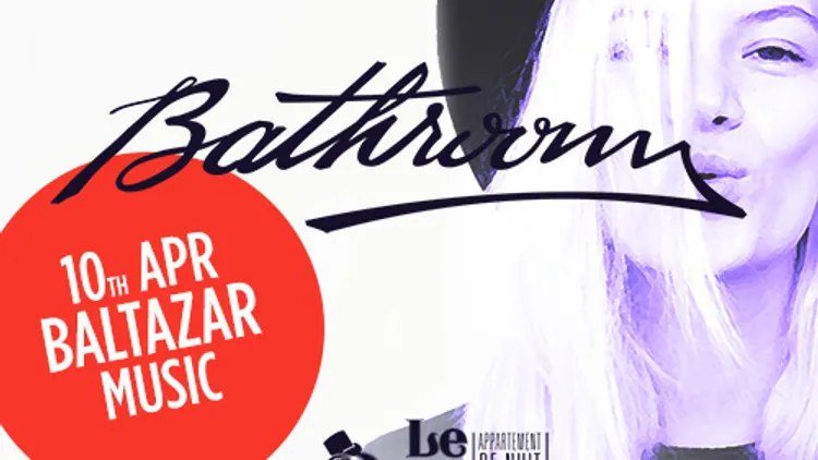 Bathroom Afterwork invite Baltazar Music