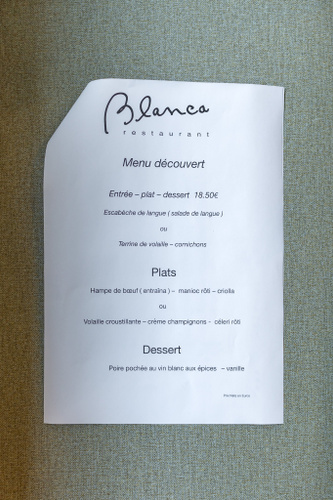 Blanca Restaurant Paris
