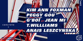 Concrete : Kim Ann Foxman, Peggy Gou, G'Boï et Jean Mi,T.Williams