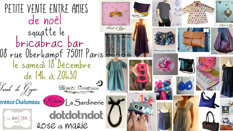 Petite Vente entre Amies @ Bric à Brac bar