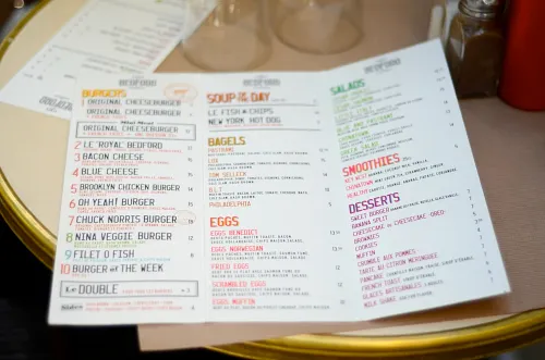 Diner Bedford Marais Restaurant Bar Paris