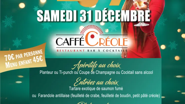 Soirée de la Saint Sylvestre au Caffé Créole