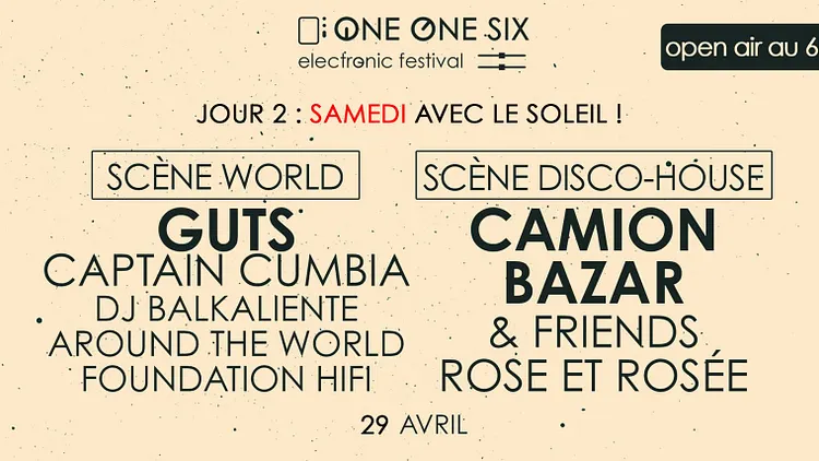 One One Six Festival / Open air au 6B