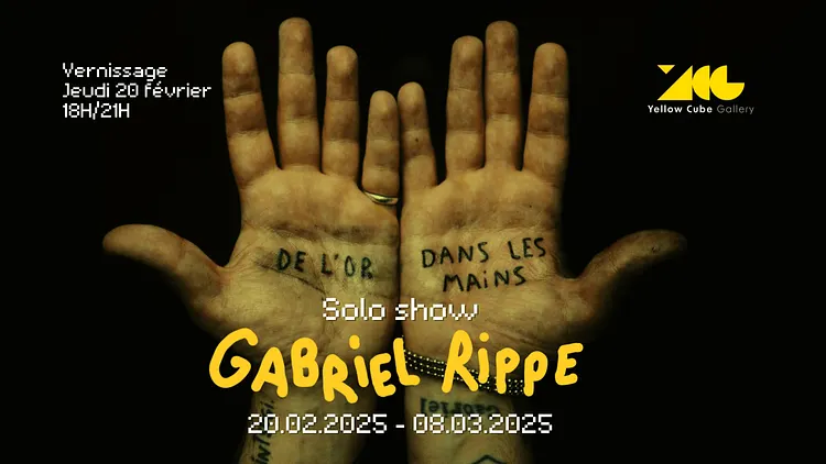 Exposition "De l'or dans les mains" Gabriel Rippe à la Yellow cube Gallery