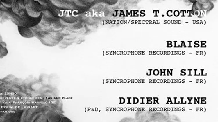 Syncrophone Label Night : JTC aka James T. Cotton