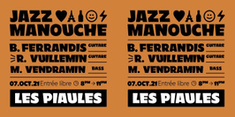 Jazz Jam session spécial Jazz Manouche avec Baptiste Ferrandis,Romain Vuillemin et Mattia Vendramin
