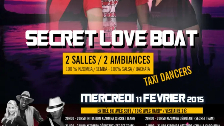 Soirée kizomba salsa & bachata - Secret Love Boat