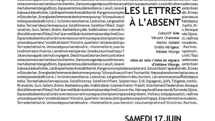 Les Lettres à l’absent