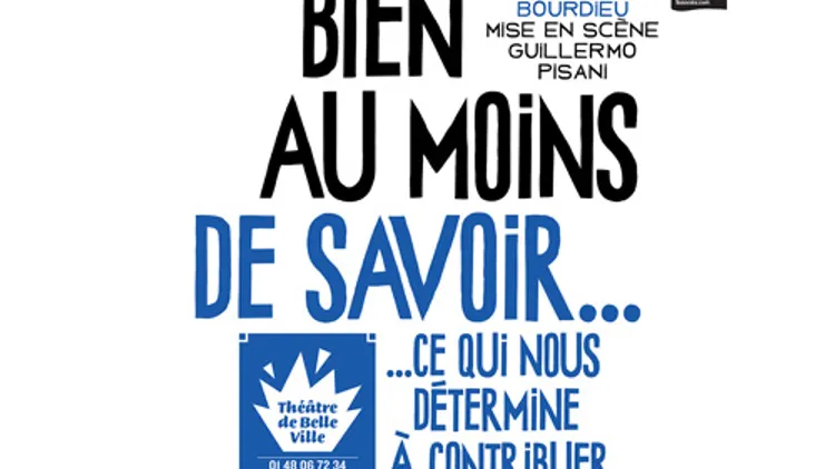 C'est bien au moins de savoir...