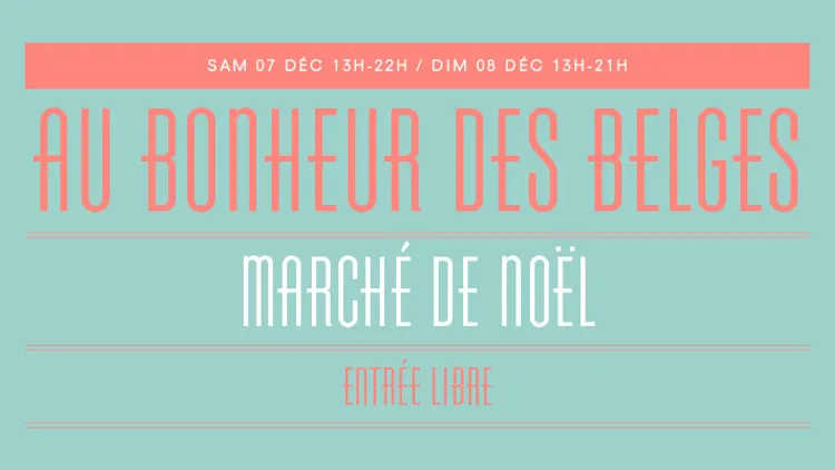 Marché de Noël : Au Bonheur des Belges