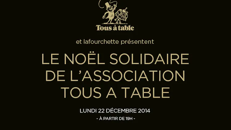 LE NOËL SOLIDAIRE DE L'ASSOCIATION TOUS A TABLE