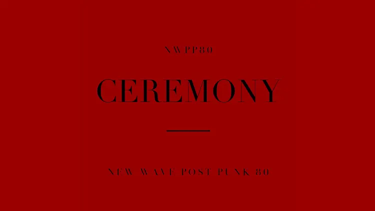 New Wave Post Punk Ceremony #11