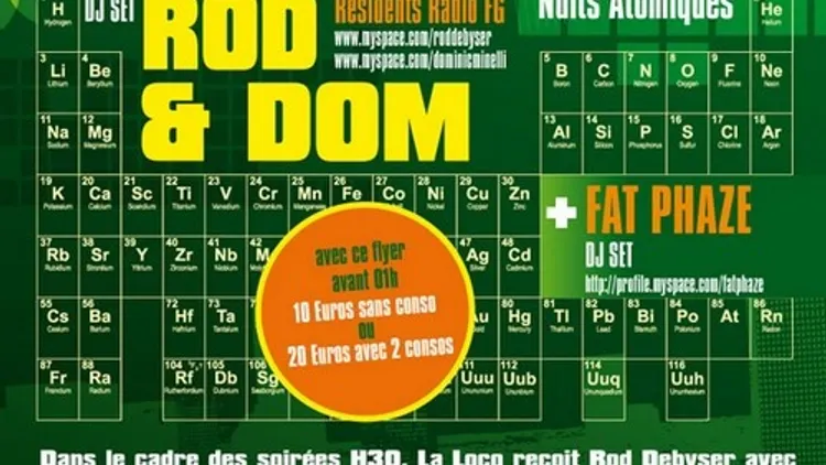 H30 Nuits Atomiques : Rod & Dom