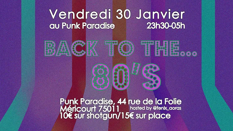 Soirée Années 80