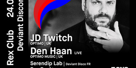 Deviant Discorama 3: JD Twitch (Optimo), Den Haan Live, Serendip LAB, EVA Peel