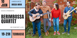 L’Eté à DOCK B ☀️ // Concert live en terrasse : Berimbossa Quartet (bossa nova)