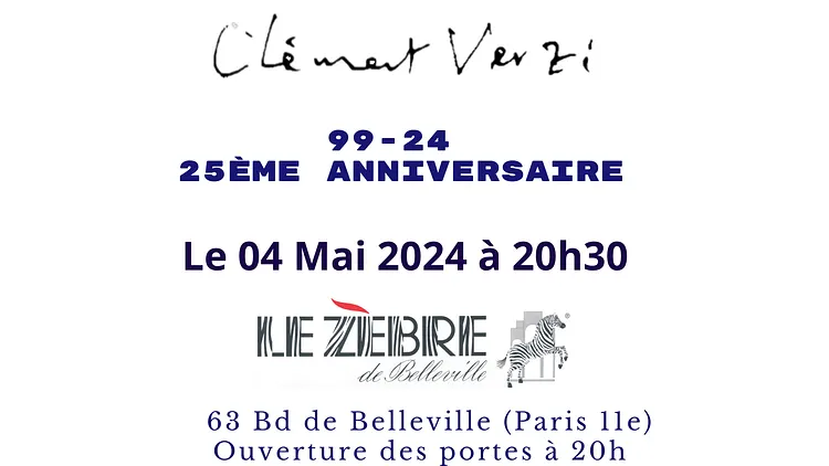 Clément VERZI, 25 ans de musique