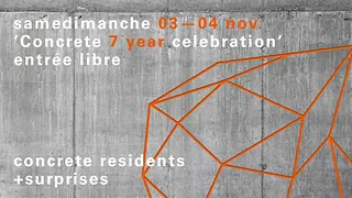 Samedimanche Concrete 7 Year Anniversary