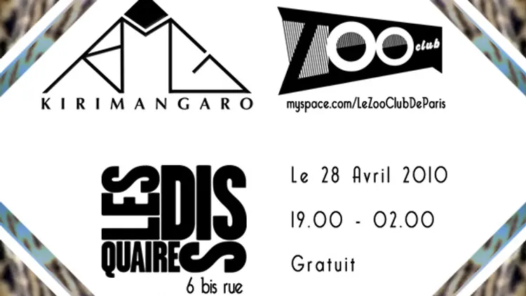Les disquaires invite Kirimangaro et le Zoo Club