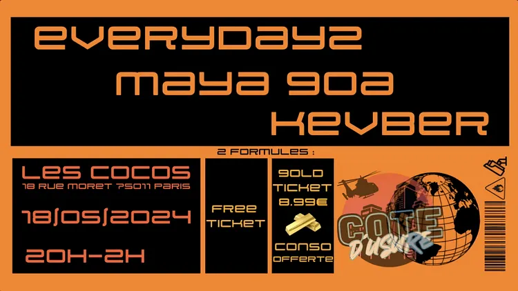Everydayz, Maya Goa et BenMaster aux Coco's