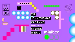 Concrete X Minibar: ZIP, John Thomas, Cabanne