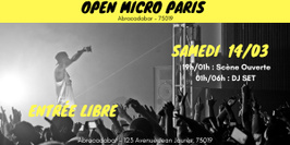 Open Micro Paris : Entrée Libre #2