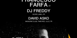 Scope Label Night #2 Francesco Farfa, Dj Freddy, David Asko