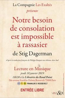 NOTRE BESOIN DE CONSOLATION EST IMPOSSIBLE À RASSASIER