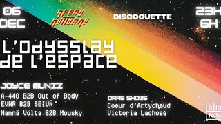 Discoquette x Apero Notturno - Joyce Muniz : L'Odisslay de l'Espace