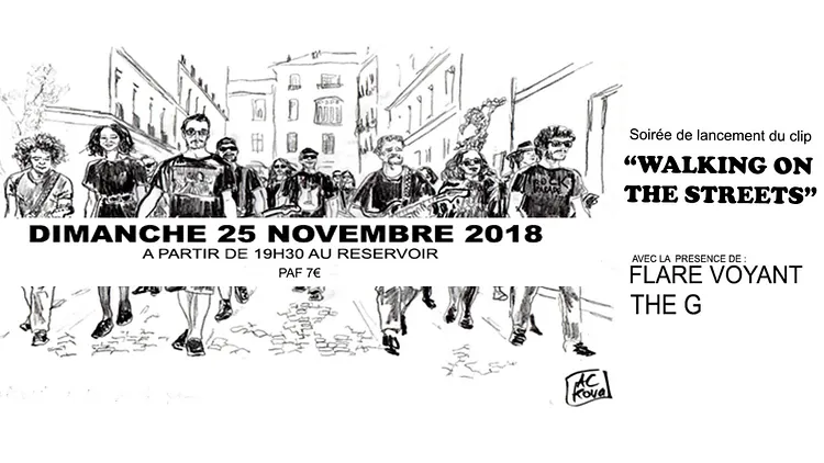 Walking on the streets - soirée de lancement du clip
