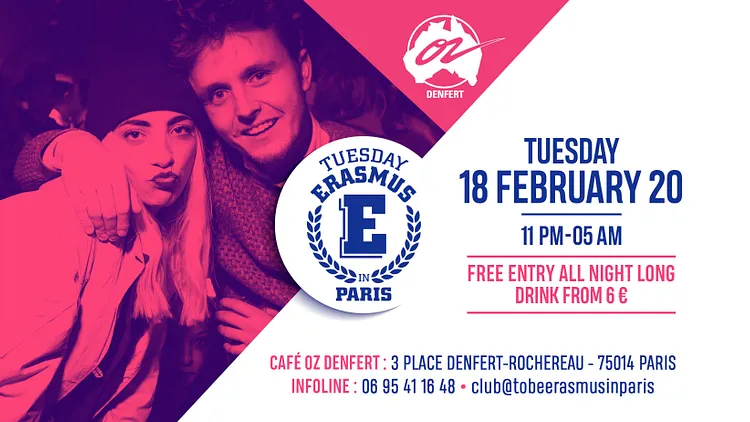 TUESDAY ERASMUS IN PARIS